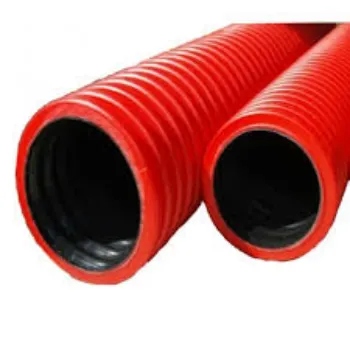 Red Hdpe Double Corrugated Pipe